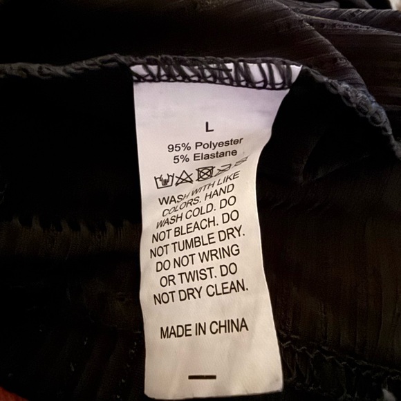 3 pc Super Cute/Cozy Black Semi Sheer W/ Lace Trim Sleepwear/lounge wear Set - Picture 5 of 7